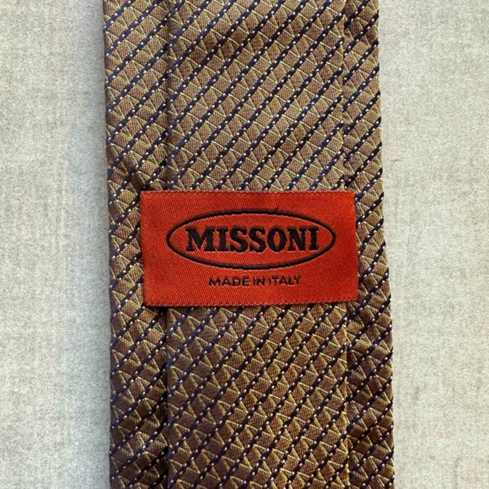Missoni Slim Silk Tan Tie